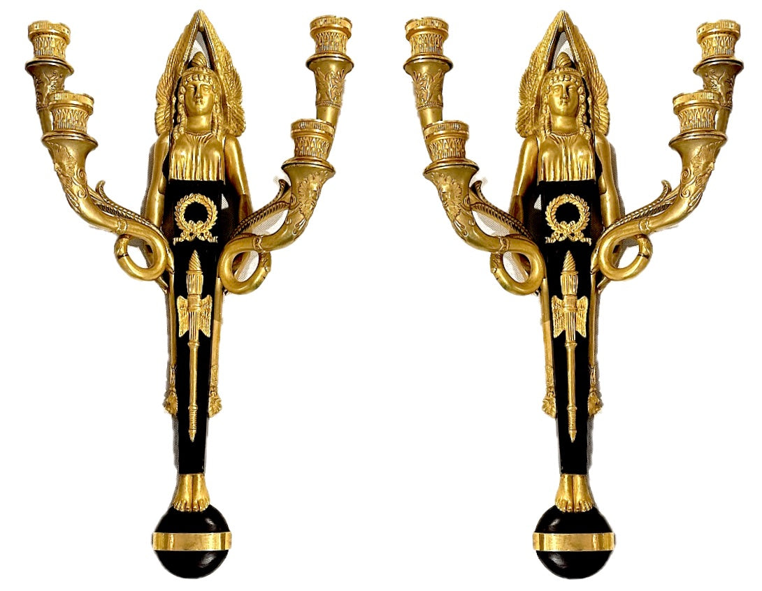 Egyptian Revival Wall Sconces