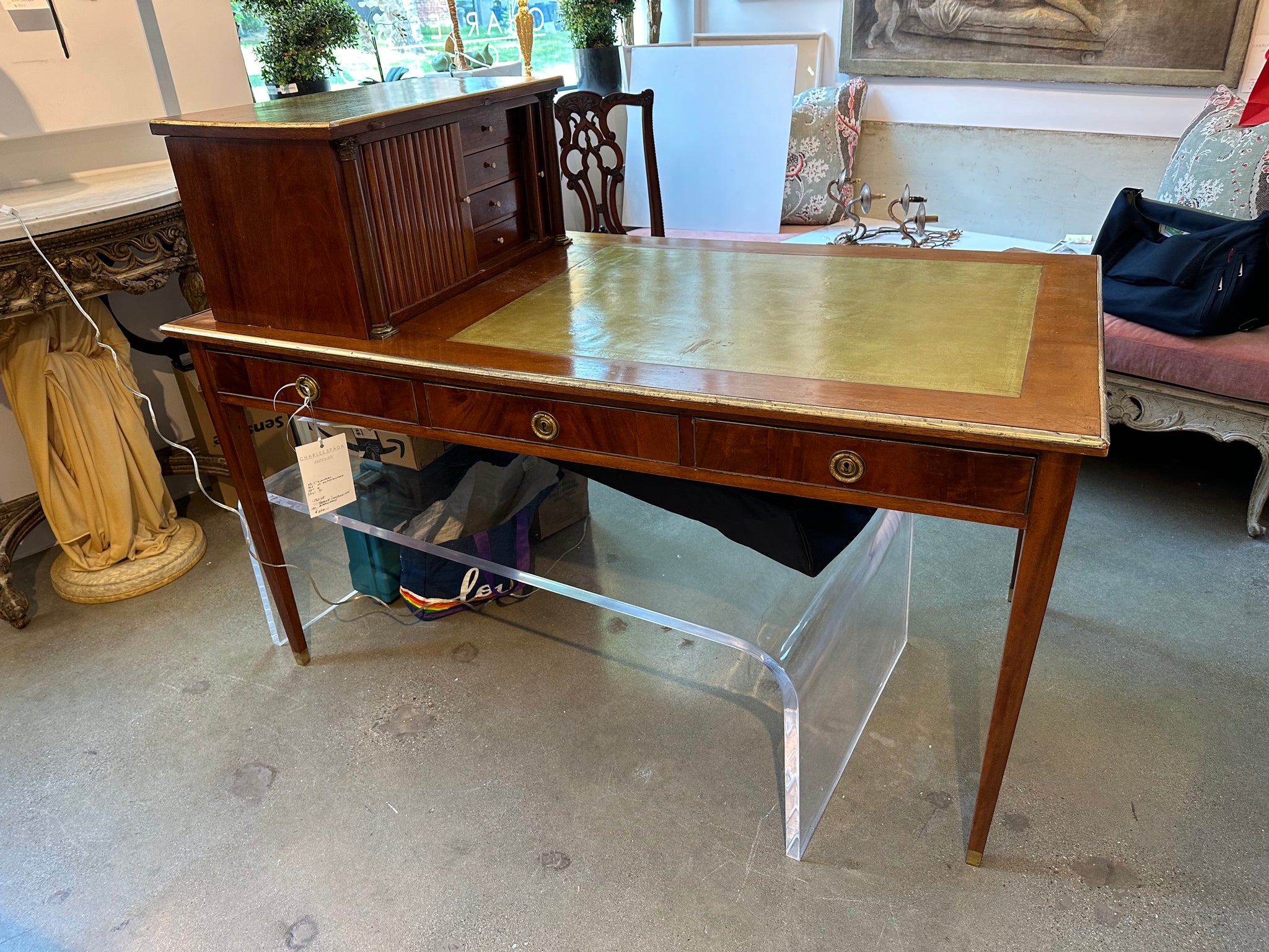 Leather Inlay Desk