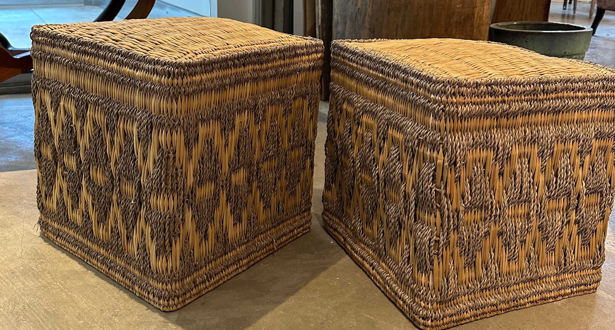 Moroccan Reed Stools