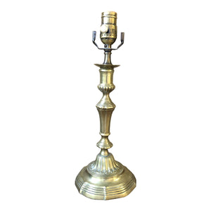 1920s French Candlestick Lamp