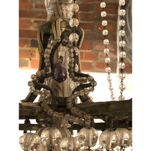 19th Century French Crystal Hanging Chandelier