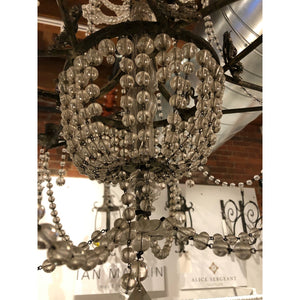 19th Century French Crystal Hanging Chandelier