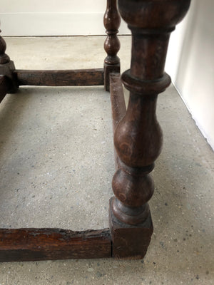 18th Century English Oak Stool