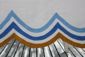 Triple Scallop Tablecloth in Ochre
