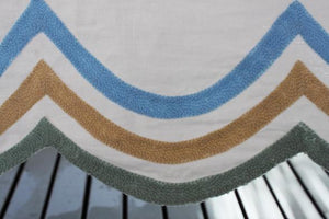 Triple Scalloped Tablecloth in Artichoke