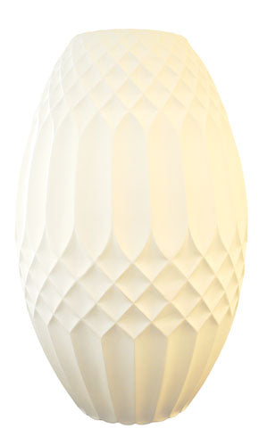 White Resin Geomtric Vase