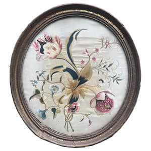 19th C. Floral Embroidery