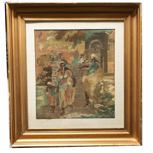18th C. Silk Needlepoint