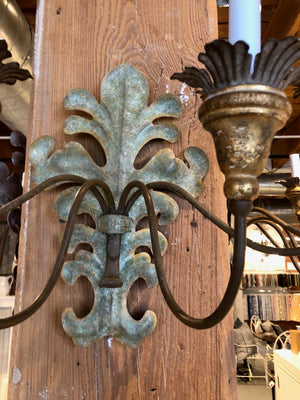 French Tole Sconces - A Pair