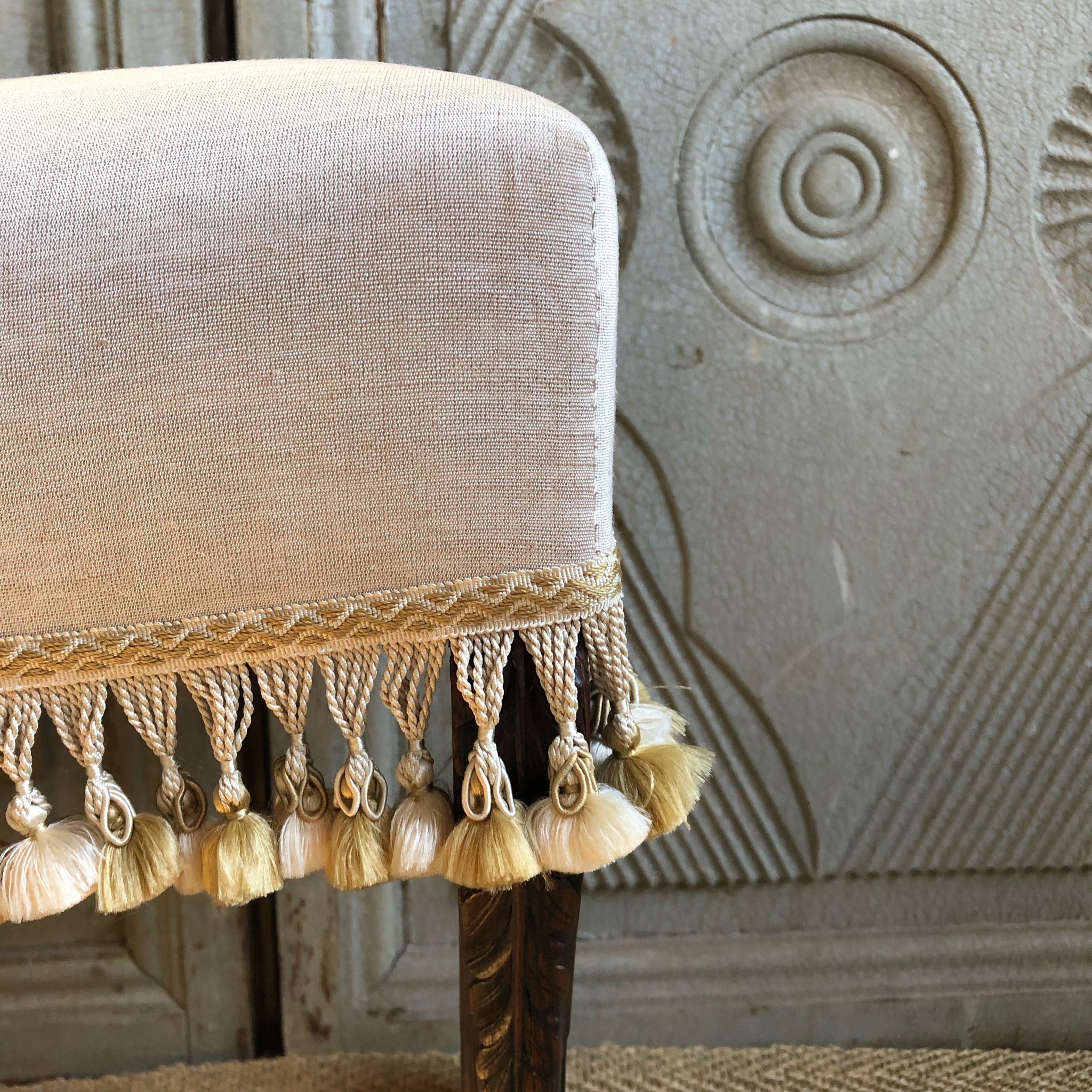 19th Century French Upholstered Stool