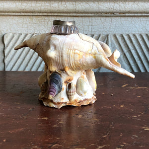 Vintage Seashell Ink Well