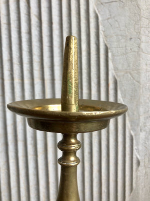 Pair of Early 19th C. Brass Prickets