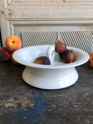 Antique Ironstone Parrot Watering Dish